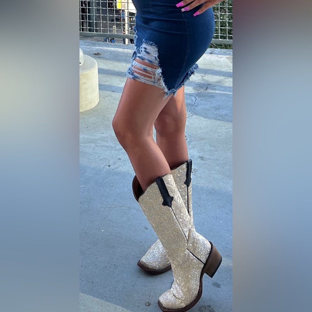 Gold Cowgirl boots Tanner Mark boots